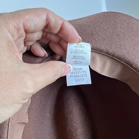 Elegant Pink and Brown Women's Fedora Hat Set Both 100% Wool - Picture 8 of 15